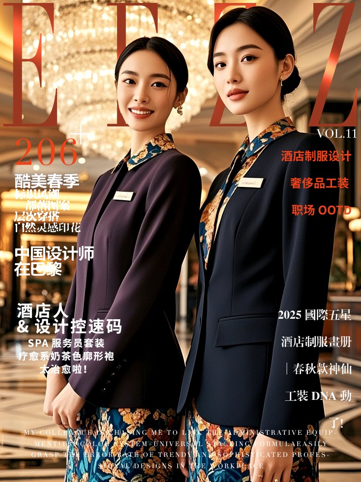國際五星級酒店職業美學圖鑒VOL.11—春秋季制服款式趨勢圖書