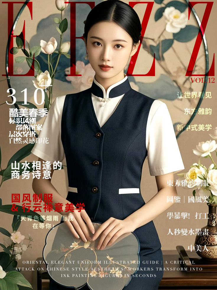 東方雅韻制服圖鑒｜國風美學客服人員制服書籍畫冊