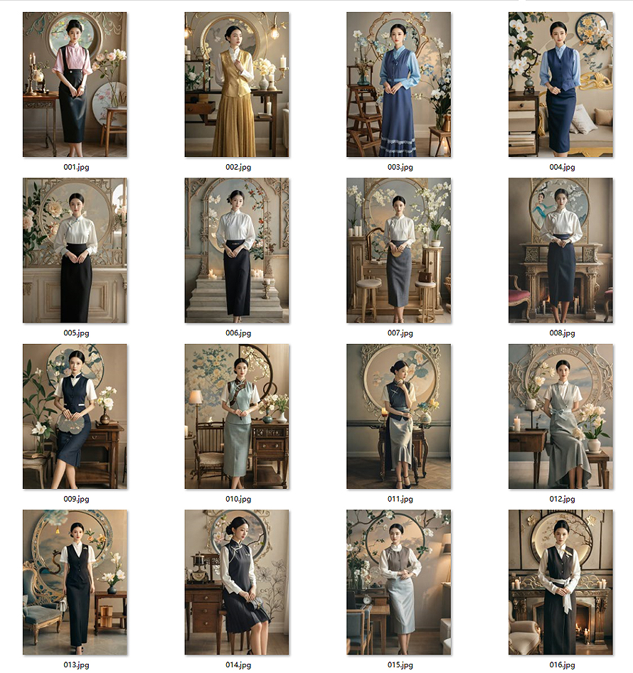 東方雅韻制服圖鑒｜國風美學客服人員制服書籍畫冊