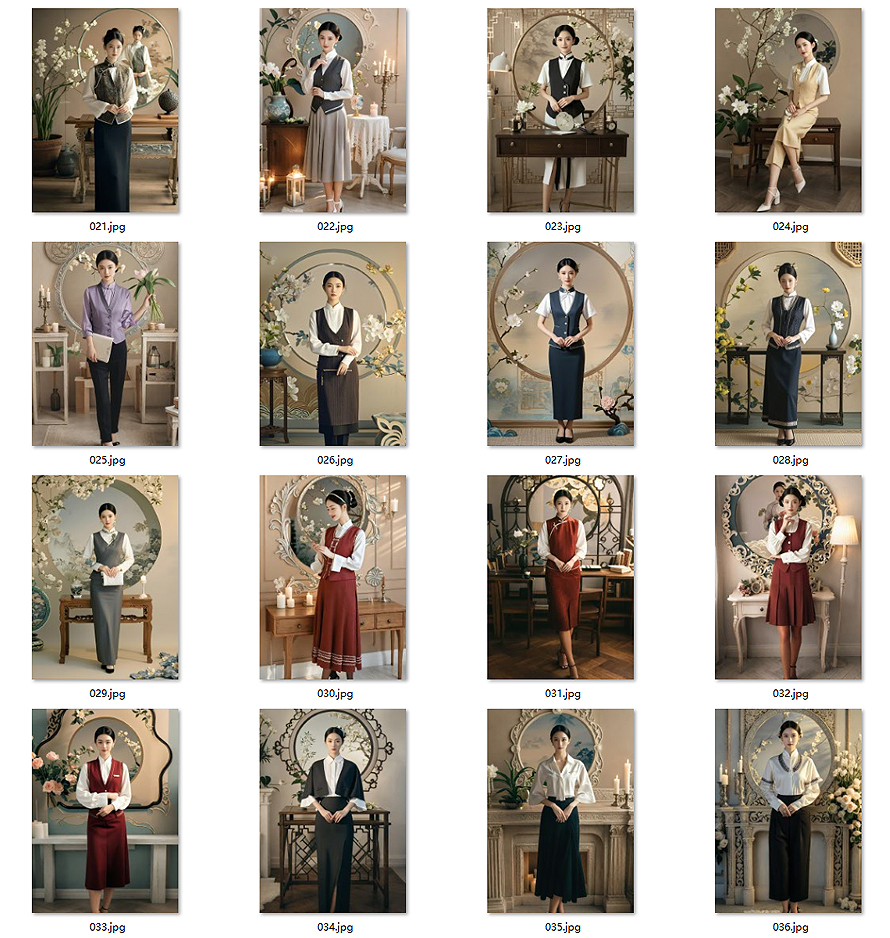 東方雅韻制服圖鑒｜國風美學客服人員制服書籍畫冊