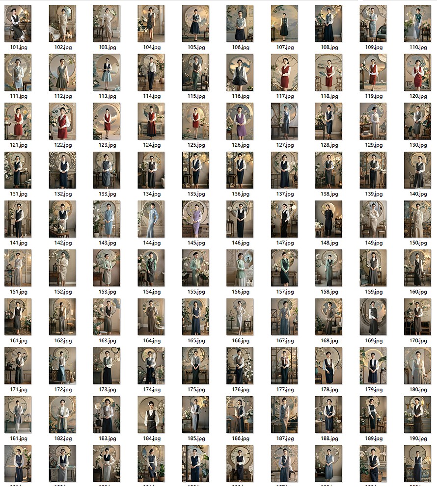 東方雅韻制服圖鑒｜國風美學客服人員制服書籍畫冊