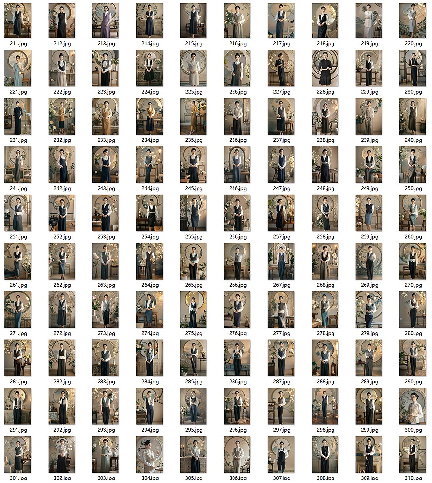 東方雅韻制服圖鑒｜國風美學客服人員制服書籍畫冊