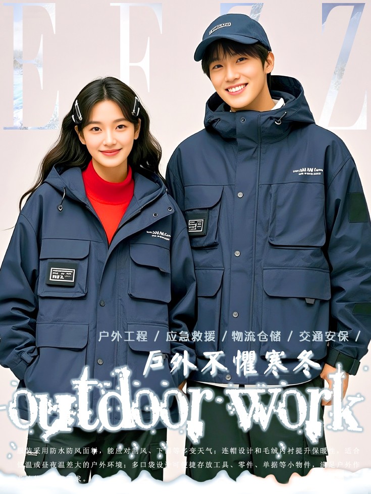 戶外作業(yè)工裝圖鑒：抗風(fēng)防水保暖工作服場景化方案