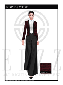 女時尚OL職業(yè)裝設計圖1087