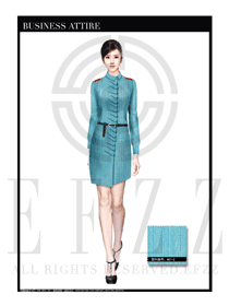 女時尚OL職業裝設計圖1098