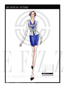 女時尚OL職業裝設計圖1149