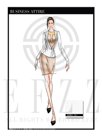 女時尚OL職業裝設計圖1150