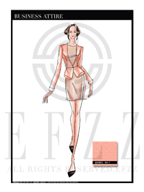 女時尚OL職業裝設計圖1158