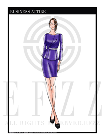 女時尚OL職業裝設計圖1162