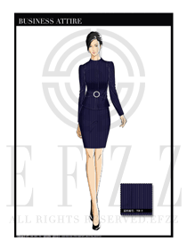 女時尚OL職業(yè)裝設計圖1175