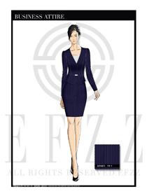 女時尚OL職業裝設計圖1176