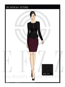 女時尚OL職業裝設計圖1178