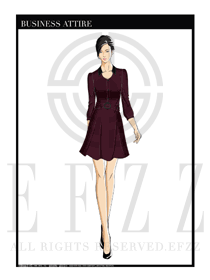 女時尚OL職業裝設計圖1179