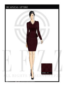 女時尚OL職業(yè)裝設計圖1183