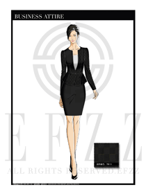 女時尚OL職業裝設計圖1191