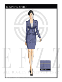 女時(shí)尚OL職業(yè)裝設(shè)計(jì)圖1192
