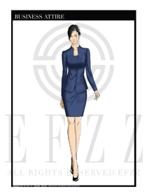女時尚OL職業裝設計圖1193