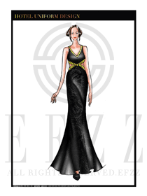 夜場ktv包房公主服設計圖792