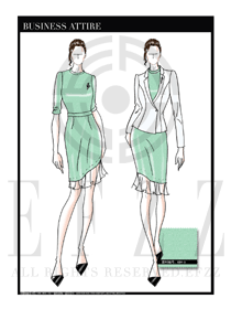 女時尚OL職業裝設計圖1226