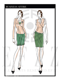 OL時(shí)尚女秋冬長(zhǎng)袖職業(yè)裝設(shè)計(jì)圖1247