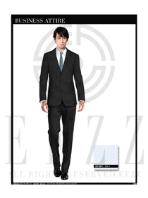 黑色男職業裝西服服裝款式圖381