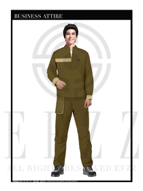 時(shí)尚長(zhǎng)袖男款4S店春秋工程服款式設(shè)計(jì)圖1169