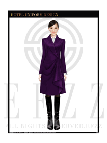 女職業裝OL大衣設計圖166