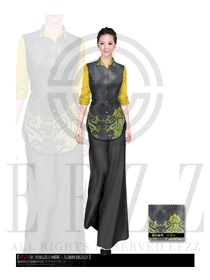 時尚SPA水療會所咨客迎賓制服設計圖413