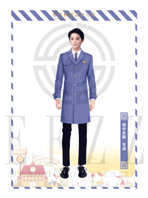 原創設計淺紫色男款學生服制服款式圖024