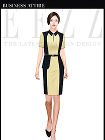 新款短袖連衣裙款時尚促銷服服裝款式圖1002