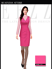 原創(chuàng)設(shè)計(jì)淺紅色女職業(yè)裝馬夾服裝款式圖336