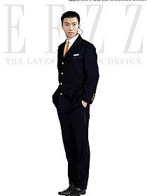 黑色男款長袖保安服西裝服裝款式圖074