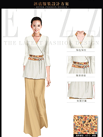 泰式風(fēng)格水療SPA會(huì)所咨客迎賓服裝款式圖427