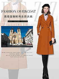 原創(chuàng)制服設計女職業(yè)裝大衣服裝款式圖211