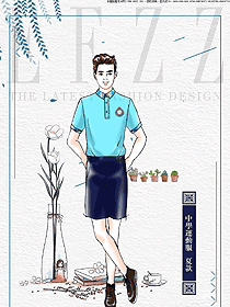 原創設計短袖男款學生服校服款式圖050