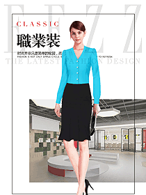 新款女職業裝長袖襯衫服裝款式效果圖309