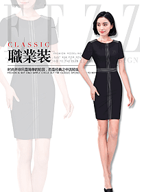 原創(chuàng)制服設(shè)計(jì)女款專(zhuān)賣(mài)店?duì)I業(yè)員服裝款式圖1605