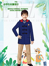 時尚大衣款男學生服校服款式設計圖094