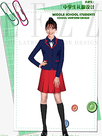 原創制服設計長袖女款學生服校服款式圖119