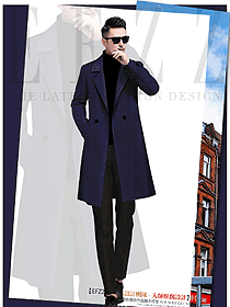 新款男職業(yè)裝大衣服裝款式圖123