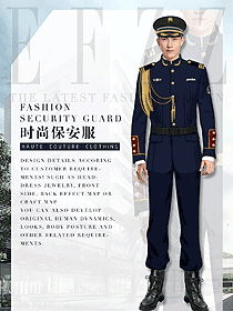 原創制服設計長袖男款獵裝保安制服款式圖337