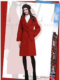 原創制服設計女職業裝大衣服裝款式圖258