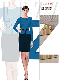 時尚女秋冬職業(yè)裝制服設計圖1621