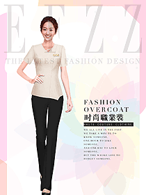 原創制服設計短袖女職業裝夏裝款式圖794