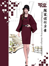 時尚女秋冬職業(yè)裝制服設(shè)計圖1715