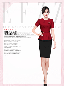 原創(chuàng)制服設(shè)計總臺收銀接待服裝款式圖428