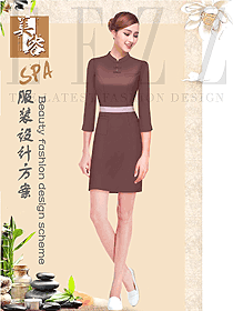 時尚女款會所服務生制服設計圖673