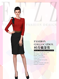 原創制服設計總臺收銀接待服裝款式圖440