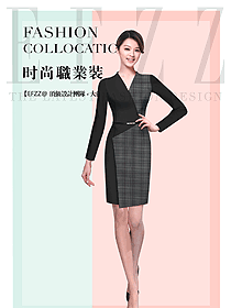 黑色連衣裙款女職業裝夏裝款式圖836