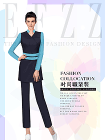 時尚女款美容會所服裝款式圖718